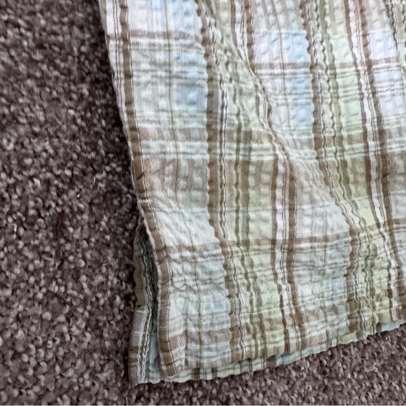 Vintage Blair Pastel Plaid Capri Cropped Pants Womens Size Medium Summer Coastal - Picture 9 of 15